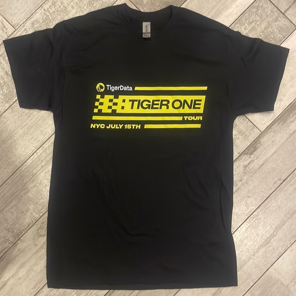 Graphic Blue tee t-shirt White Graphic Back Tee Shirt Cotton - Picture 12 of 15